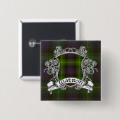 Watson Tartan Shield Vierkante Button 5,1 Cm (Voorkant /achterkant)