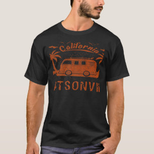 Watsonville CA California retro surfing T-shirt