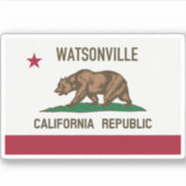 Watsonville CA Sticker (Voorkant)