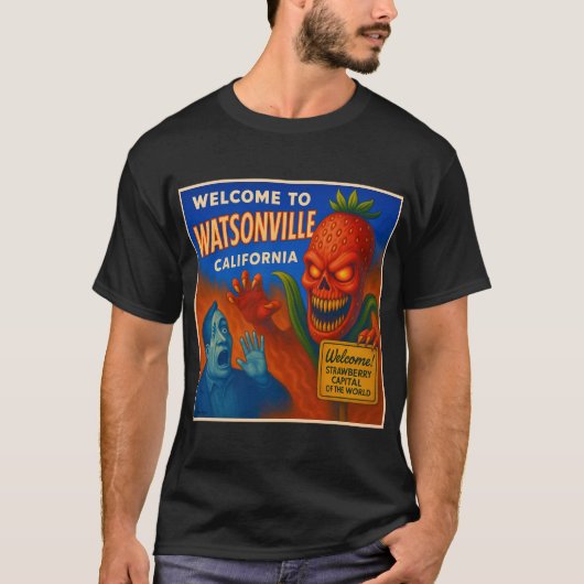 WATSONVILLE, CALIFORNIA - STRAWBERRY CAPITAL. T-SHIRT (Voorkant)