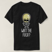 Watt de WTF Wat de gloeilamp pun T-shirt (Design voorkant)
