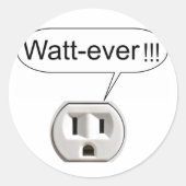 Watt-Ever Ronde Sticker (Voorkant)