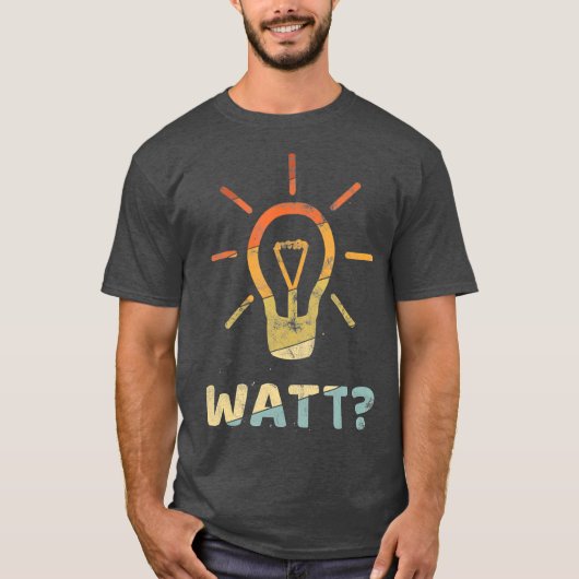 WATT Funny gift voor elektricien Meister  T-shirt (Voorkant)