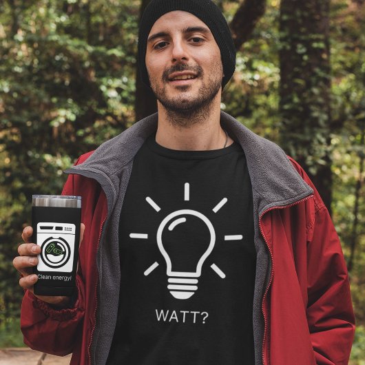 Watt? Lightbulb Grappig Pun T-shirt
