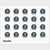 Watt omhoog vierkante sticker (Vel)