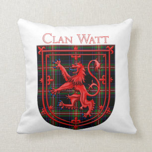 Watt Tartan Scottish Pset Lion Rampant Kussen
