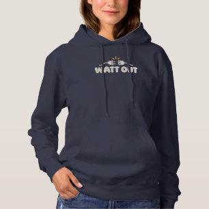 WATT UIT Minimalistische Elektrische Humor Hoodie