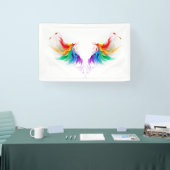 Watteachtige Regenboog Vleugels Spandoek (Beurs)