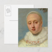 Watteau Italy Comedians Pierrot CC0719 Briefkaart (Voorkant / Achterkant)