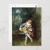 Watteau, Jean-Antoine Art Briefkaart (Voorkant / Achterkant)