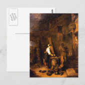 Watteau, Jean-Antoine Art Briefkaart (Voorkant / Achterkant)