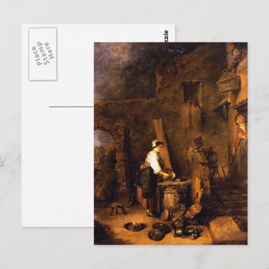 Watteau, Jean-Antoine Art Briefkaart (Voorkant / Achterkant)