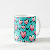 Wattebol Love Koffiemok (Voorkant rechts)