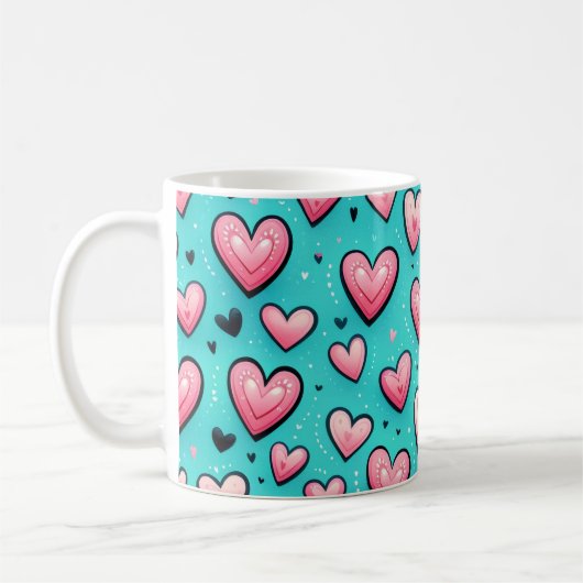 Wattebol Love Koffiemok (Links)
