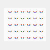 Wattebol Regenboog Vleugels Labels (Vel)