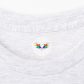 Wattebol Regenboog Vleugels Labels (Aangebracht)