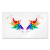Wattegen Regenboog Vleugels Magnetisch Visitekaartje (Voorkant)