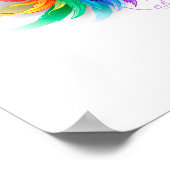 Wattegen Regenboog Vleugels Poster (Hoek)