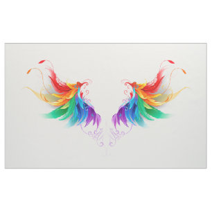 Wattegen Regenboog Vleugels Stof