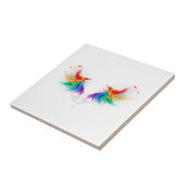 Wattegen Regenboog Vleugels Tegeltje (Zijkant)