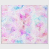 Wattekleuren Waterverf Glam Verjaardagsfeest Cadeaupapier (Vlak)