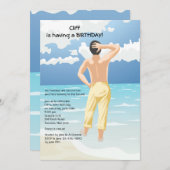 Watten in het Zee Uitnodiging (Voorkant / Achterkant)