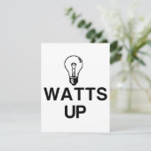 WATTEN OP LICHTE BULB - Kopiëren Bedankkaart (Staand voorkant)