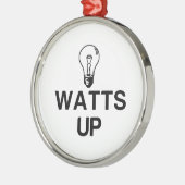 WATTEN OP LICHTE BULB - Kopiëren Metalen Ornament (Links)