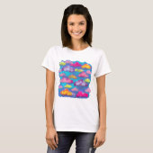 Wattenfloc Wolken Grafisch T-shirt (Voorkant volledig)