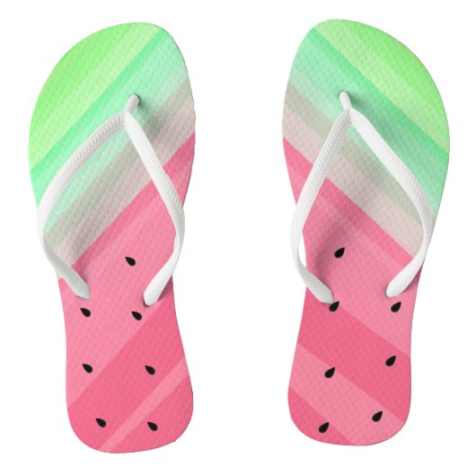 Wattermelon Teenslippers (Voetbed)