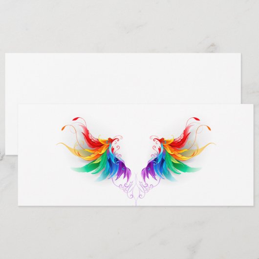 Watteuze Regenboogvleugels Aankondiging (Voorkant / Achterkant)