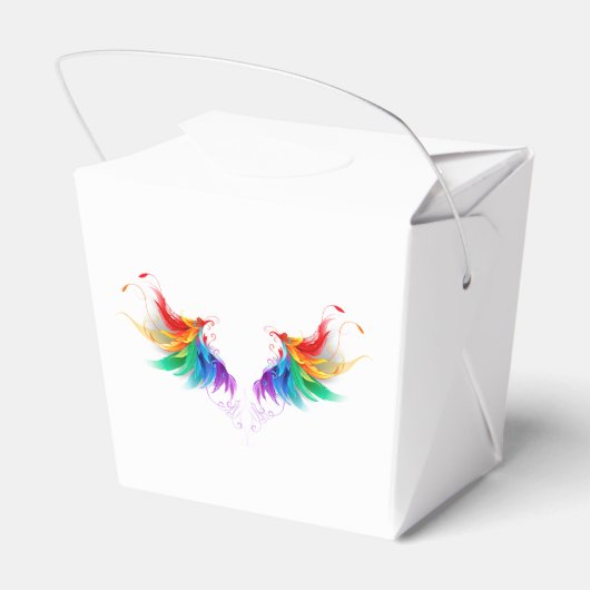 Watteuze Regenboogvleugels Bedankdoosjes (Achterkant)