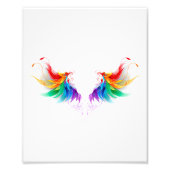 Watteuze Regenboogvleugels Foto Afdruk (Voorkant)
