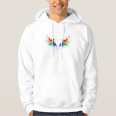 Watteuze Regenboogvleugels Hoodie (Voorkant)