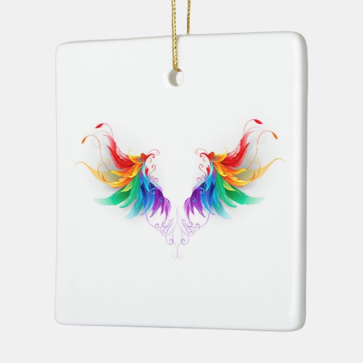 Watteuze Regenboogvleugels Keramisch Ornament (Links)