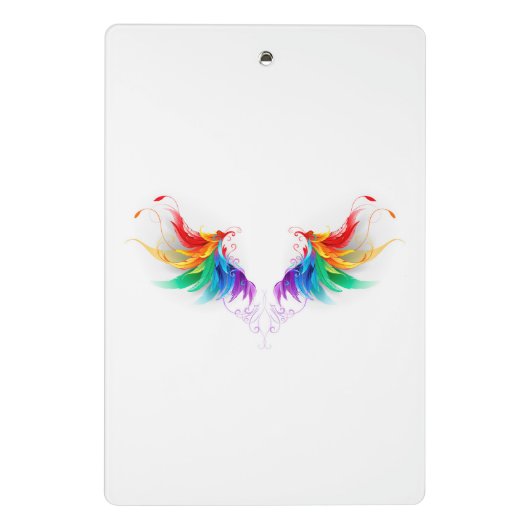 Watteuze Regenboogvleugels Mini Klembord (Achterkant)