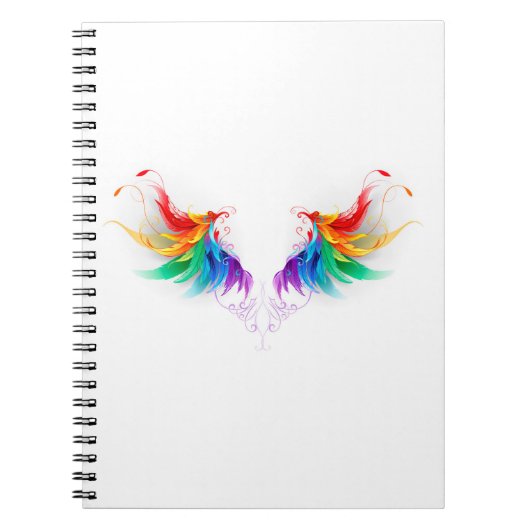 Watteuze Regenboogvleugels Notitieboek (Voorkant)
