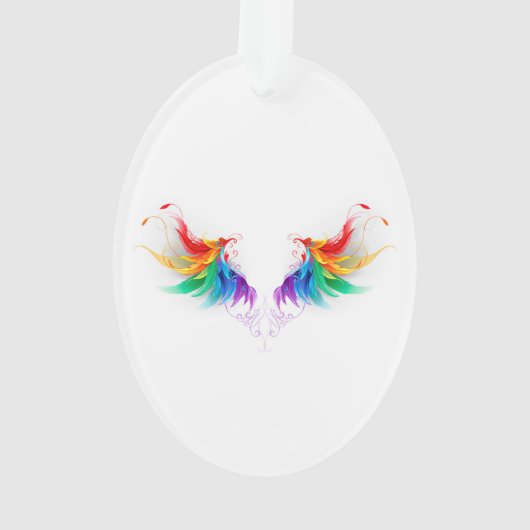 Watteuze Regenboogvleugels Ornament (achterkant)