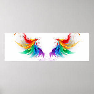 Watteuze Regenboogvleugels Poster