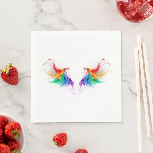 Watteuze Regenboogvleugels Servet (Insitu)
