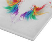 Watteuze Regenboogvleugels Snijplank (Hoek)