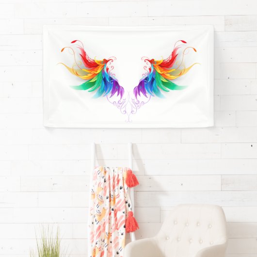 Watteuze Regenboogvleugels Spandoek (Insitu)