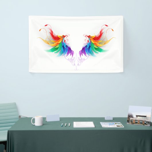Watteuze Regenboogvleugels Spandoek (Beurs)