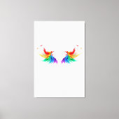 Wattevleugels in Regenboogkleuren Canvas Afdruk (Voorkant)