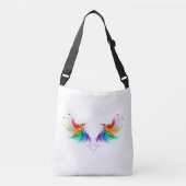 Wattevleugels in Regenboogkleuren Crossbody Tas (Voorkant)
