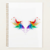 Wattevleugels in Regenboogkleuren Planner (Voorkant)