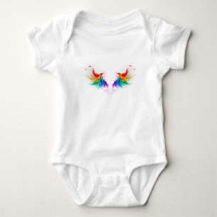Wattevleugels in Regenboogkleuren Romper