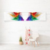 Wattevleugels in Regenboogkleuren Spandoek (Insitu)