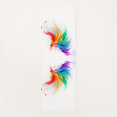 Wattevleugels in Regenboogkleuren Yogamat (Voorkant)