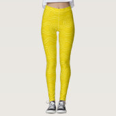 Wattle Australische Dreamtime River Patroon Leggings (Voorkant)
